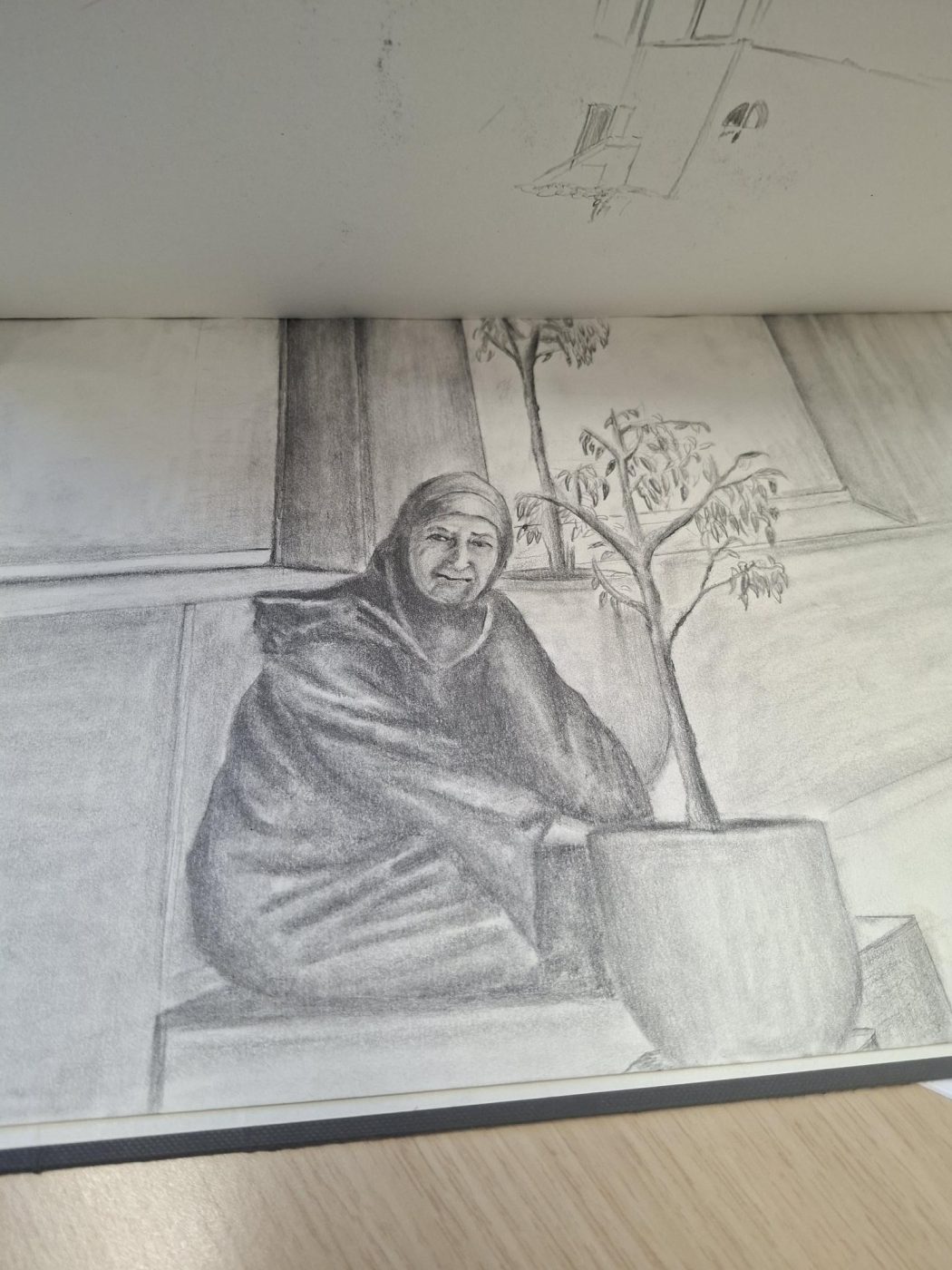 Vrouw met plant